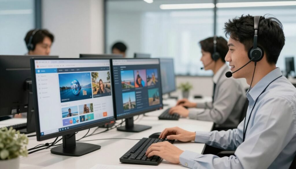 Professional IPTV customer support team providing 24 7 service
